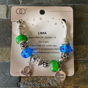 Libra Zodiac Sign Charm Bracelet